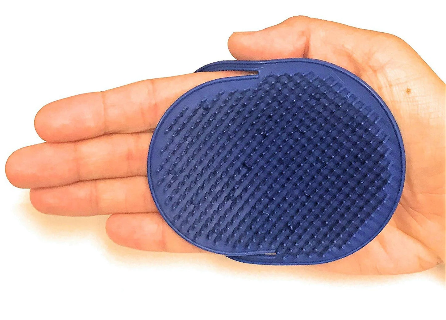 GBS Pet Grooming Tools Hair Massager Cleaning & Tangles Bath Shampoo Brush Lint Silicone 3.78In X 2.99In Color Blue Pack of 2