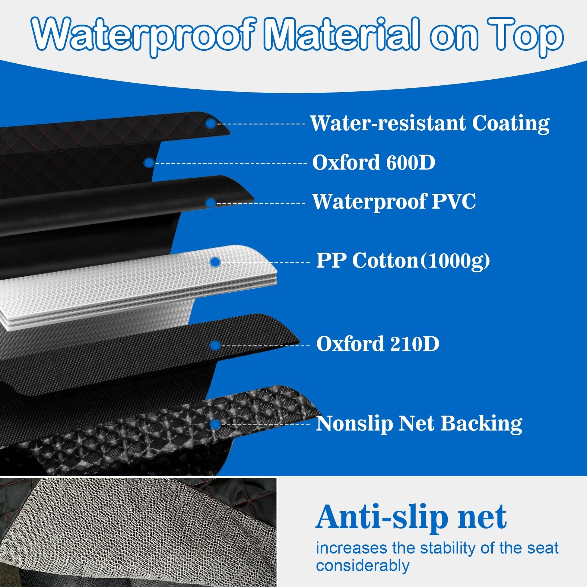 Dog Back Seat Cover Protector Waterproof Scratchproof Nonslip Hammock for Dogs Backseat Protection against Dirt and Pet Fur Pets Seat Covers for Cars & Suvs