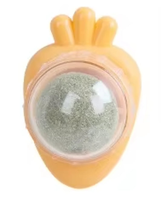 Catnip Balls Wall Stick-On Ball Toys Cat Mint Ball Healthy Natural Removes Hair Balls to Promote Digestion Pet Cat Grass Snacks